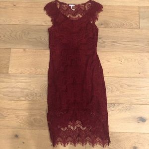 Free People fitted lace dress